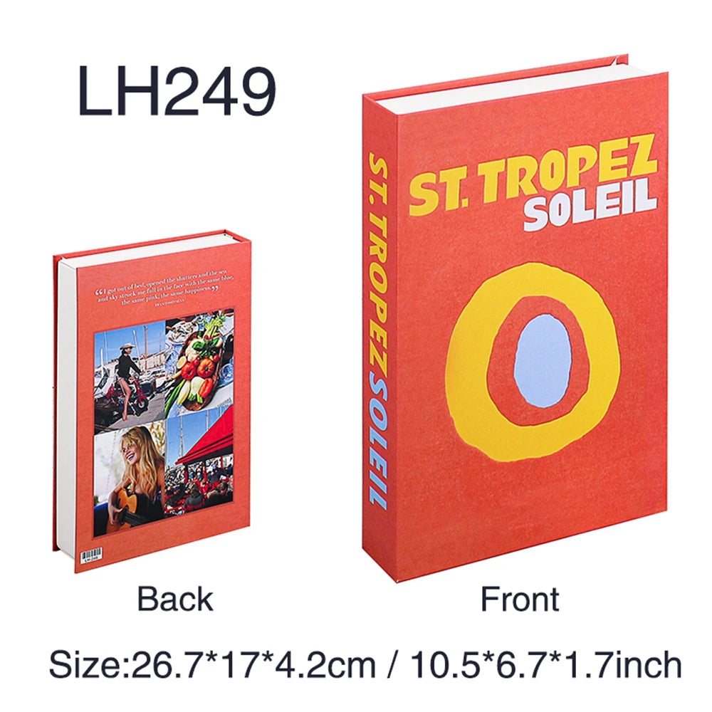 Luxury Fake Books For Decoration Living Room Decorative Book Coffee Table Bedroom Bookends Shooting Props Room Storage Box Decor